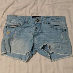 Kids Light Wash Jean Shorts